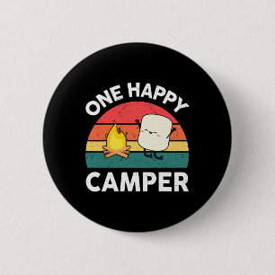 Süße Happy Camper Kids Kleinkind Mädchen Marshmall Button