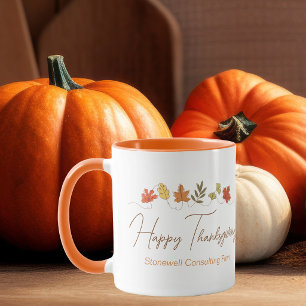 Süße Happy Thanksgiving Blätter individuell angepa Tasse