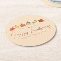Süße Happy Thanksgiving Blätter personalisierte Pa
