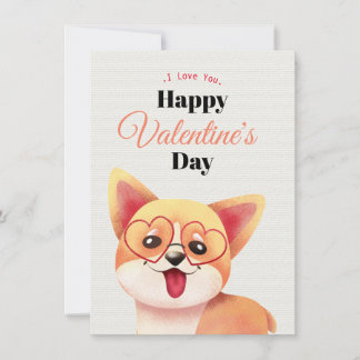 Süße Happy Valentinstag Karte