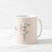 Süße Häschen-Ballerina Kaffeetasse (VorderseiteRechts)