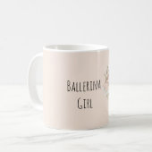 Süße Häschen-Ballerina Kaffeetasse (Vorderseite Links)