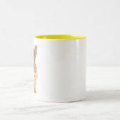 Süße Häschen Gelbe Tasse (Mittel)