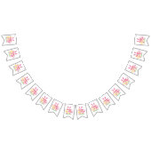 süße Häschen malen Ostereier Geschenkpapier Wimpelkette (Alle)