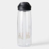Süße Hasen "Hallo da!" Wasserflasche Trinkflasche (Rückseite)
