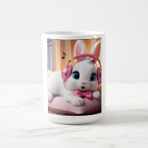 Süße Hasen-Tasse – Bezaubernder Cartoon-Hase Kaffe