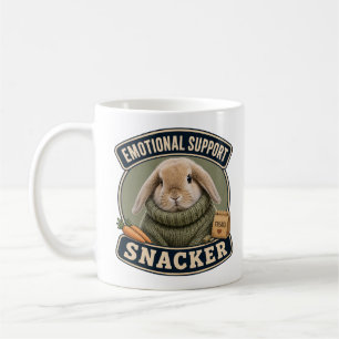 Süße Hasen-Tasse Emotionaler Unterstützungs-Snac Kaffeetasse