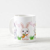 Süße Hasen-Tasse Kaffeetasse (Vorderseite Links)