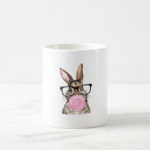 Süße Hasenbrille Kaugummi Ostertag Mädchen Kinder Kaffeetasse (Mittel)