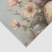 Süße Haseneier Blumen Ostern Seidenpapier (Detail)