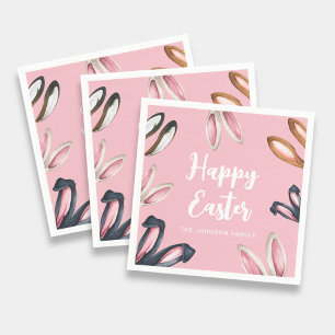 Süße Hasenohren Frohe Ostern Serviette