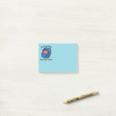 Süße „Hast du heute dein Gehirn eingepackt?“ Gehir Post-it Klebezettel (Auf Schreibtisch)