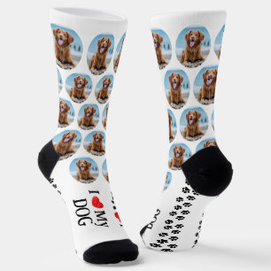 Süße Haustier-Hunde personalisierte Pfotenabdrücke Socken