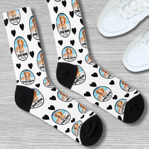 Süße Haustier-Hundemama Individuelles Foto Socken