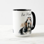 Süße Haustier-Mama Basset Hound Personalisierbarer Tasse (VorderseiteRechts)
