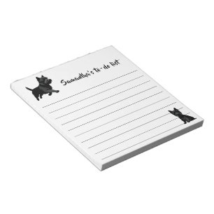 Süße Haustier-Silhouetten-Design - Hunde 1 + Text Notizblock