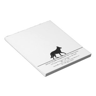 Süße Haustier-Silhouetten-Design - Hunde auf Linie Notizblock