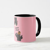 Süße Haustiere im Doodle-Stil Tasse (VorderseiteRechts)