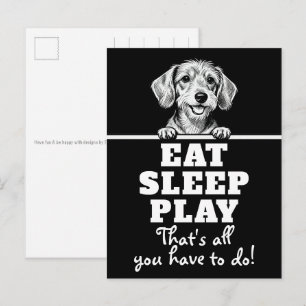 Süße Haustiere Minimalistisches Design - Hund 1 Postkarte