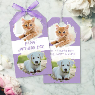 Süße Haustierliebhaber Personalisierte Zwei Fotos Geschenkanhänger