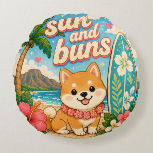 Süße Hawaii kawaii Kreis Kissen
