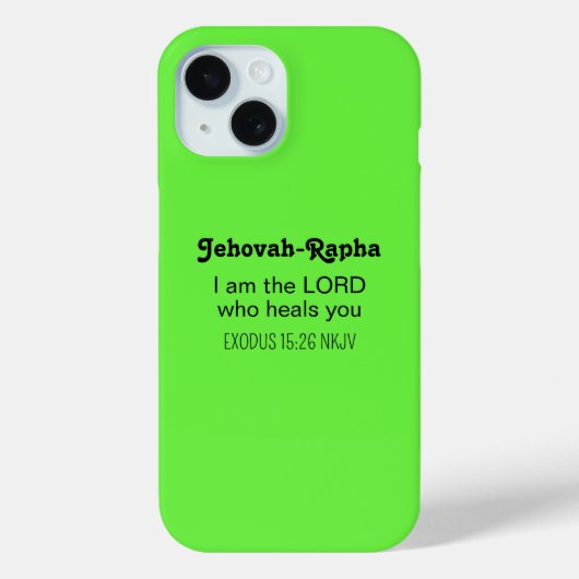 Süße heilende Bibelvers Limegrün Christlich Case-Mate iPhone Hülle (Rückseite)