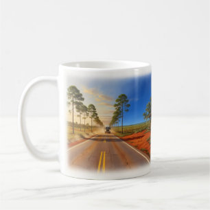 Süße Heimat Alabama Südlicher Sonnenuntergangs-Hei Kaffeetasse