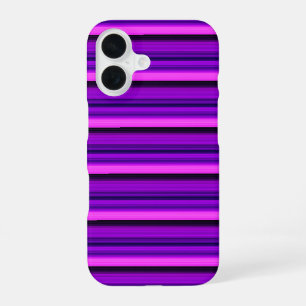Süße heiße schwarze violette Streifen iPhone 16 Hülle