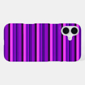 Süße heiße schwarze violette Streifen iPhone Hülle (Rückseite (Horizontal))