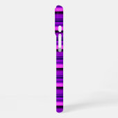 Süße heiße schwarze violette Streifen iPhone Hülle (Linke Seite)