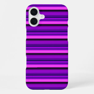 Süße heiße schwarze violette Streifen iPhone 16 Plus Hülle