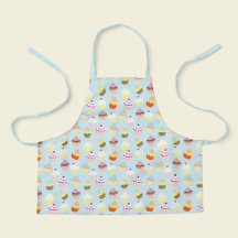 Süße hellblaue Cupcake-Druck Kids