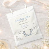 Süße, hellblaue High Heels Brautparty Geschenktütchen (Ausgeschnitten)