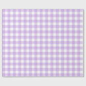 Süße helllila Karo einfache Klassiker  Geschenkpapier (Flach)
