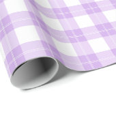Süße helllila Karo einfache Klassiker  Geschenkpapier (Rolleneckpunkt)