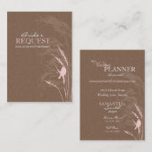 Süße Herbst-Braut-Visitenkarte Visitenkarte (Vorne/Hinten)