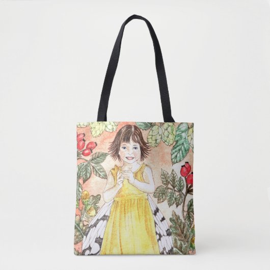 Süße Herbst-Fee-Tragetasche Tasche (Vorderseite)