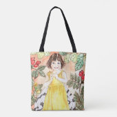 Süße Herbst-Fee-Tragetasche Tasche (Rückseite)
