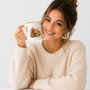 Süße Herbst-Fuchs-Lesetasse Cozy Cottagecor Tasse