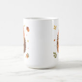 Süße Herbst-Igel-Wasserfarbe-Kaffee Kaffeetasse (Mittel)