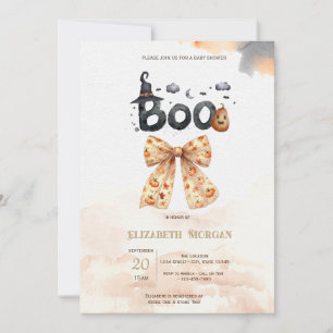 Süße Herbst-Kürbisse-Bogen Boo Baby Shower Einladung