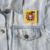 Süße Herbst-Saison-Zwergenparty Button (Beispiel)