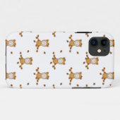 Süße Herbstbabys im Muster fallender Blätter Case-Mate iPhone Hülle (Rückseite (Horizontal))