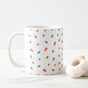 Süße Herbstbeeren Minimalistische Botanik Kaffeetasse