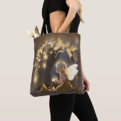 Süße Herbstfee mit leuchtenden Blumen Tasche (Von Nahem)