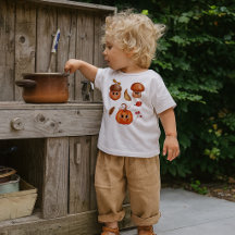 Süße Herbstfreunde-T-Shirt für Kleinkinder | Kawai