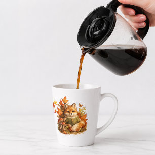 Süße Herbstfuchs-Lesetasse Cozy Cottagecor Milchtasse