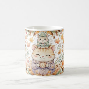 Süße Herbstmäuse Kürbisgewürz-Tasse Kaffeetasse