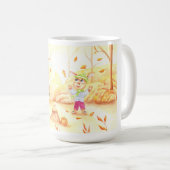 Süße Herbstwanderung im Wald Kaffeetasse (VorderseiteRechts)
