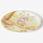 Süße Herbstwanderung im Wald Pappteller (Schrägansicht)